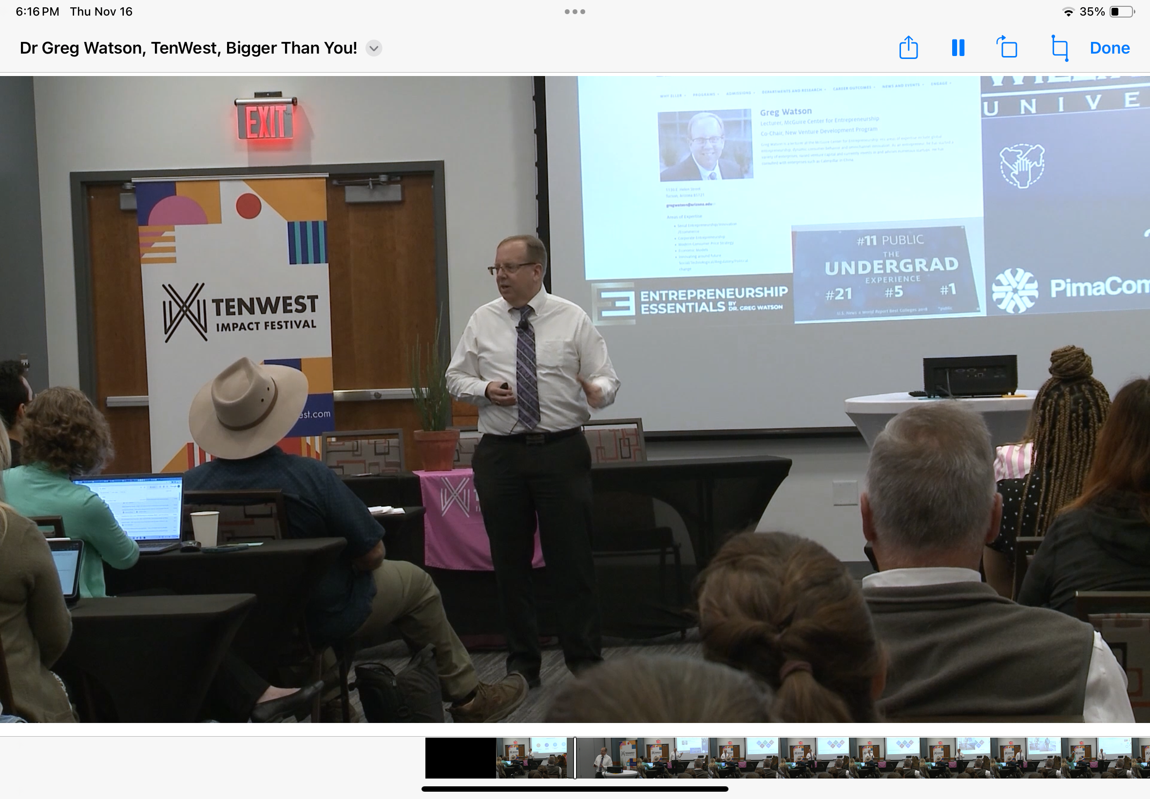 Dr. Greg Watson leading a workshop